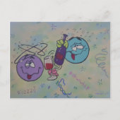 Weinprobe Feiertagspostkarte (Vorderseite)