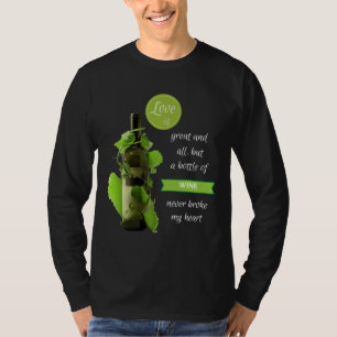 Weinprobe Flasche Wein Schotter T-Shirt
