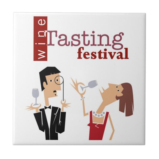 Weinprobe-Fliese Trivet Fliese (Vorderseite)