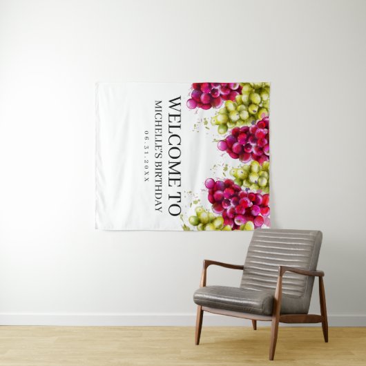 Weinprobe Foto Hintergrund Wandteppich (Beispiel (Horizontal))