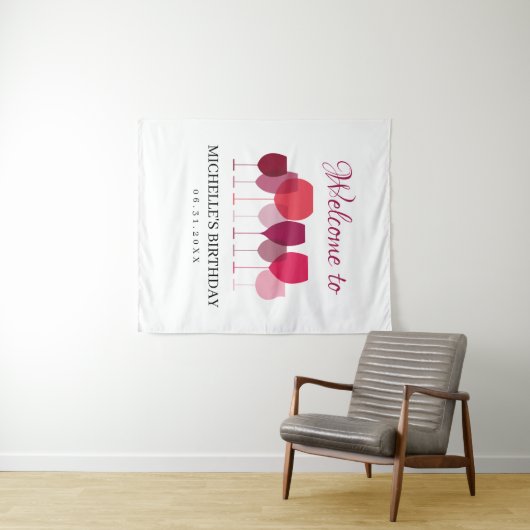 Weinprobe Foto Hintergrund Wandteppich (Beispiel (Horizontal))