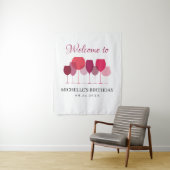 Weinprobe Foto Hintergrund Wandteppich (Beispiel)