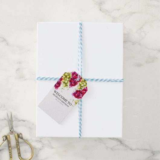 Weinprobe Geschenkanhänger (Mit Garn)