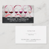 Weinprobe | Glasflächen Visitenkarte (Vorne/Hinten)