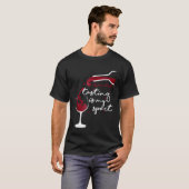 Weinprobe ist mein Sport Wein Trinker Tee (Vorne ganz)