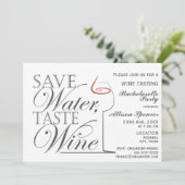 Weinprobe Junggeselinnen-Abschied Einladung zur Ge (Stehend Vorderseite)