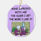 Weinprobe Keramik Ornament (Links)