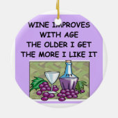 Weinprobe Keramik Ornament (Hinten)