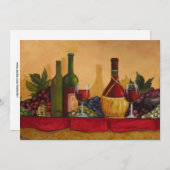 Weinprobe laden ein einladung (Vorne/Hinten)