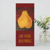 Weinprobe mit Paarung Einladung (Stehend Vorderseite)