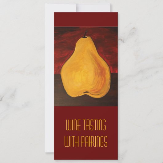 Weinprobe mit Paarung Einladung (Vorderseite)