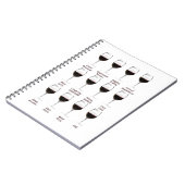 Weinprobe Notizblock (Linke Seite)