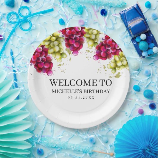 Weinprobe Pappteller (Party)