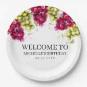 Weinprobe Pappteller (Vorderseite)