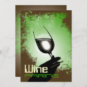 Weinprobe Party ~ 5 x 7 Einladung (Vorne/Hinten)