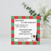 Weinprobe Party Einladung (Stehend Vorderseite)