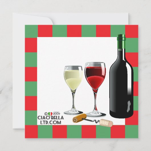 Weinprobe Party Einladung (Rückseite)