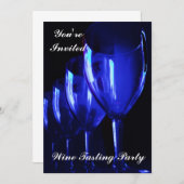 Weinprobe Party Einladung (Vorne/Hinten)