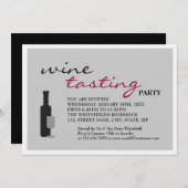 Weinprobe Party Einladung (Vorne/Hinten)