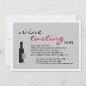Weinprobe Party Einladung (Vorderseite)