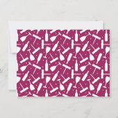 Weinprobe Party Einladung (Rückseite)