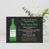 Weinprobe Party Einladung (Stehend Vorderseite)