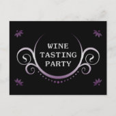 Weinprobe Party Einladung (Vorderseite)