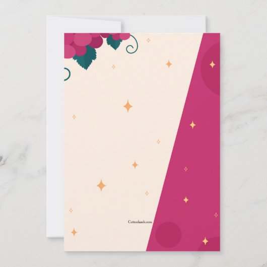 Weinprobe Party Einladung (Rückseite)