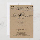 Weinprobe Party Einladung (Vorderseite)