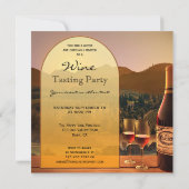 Weinprobe Party Einladung (Rückseite)