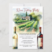 Weinprobe Party Einladung (Vorderseite)