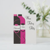 Weinprobe Party Einladung (Stehend Vorderseite)