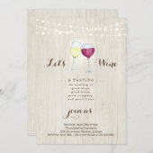 Weinprobe Party Einladung (Vorne/Hinten)