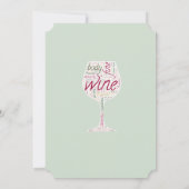 Weinprobe Party Einladung, die Sie anpassen können Einladung (Rückseite)