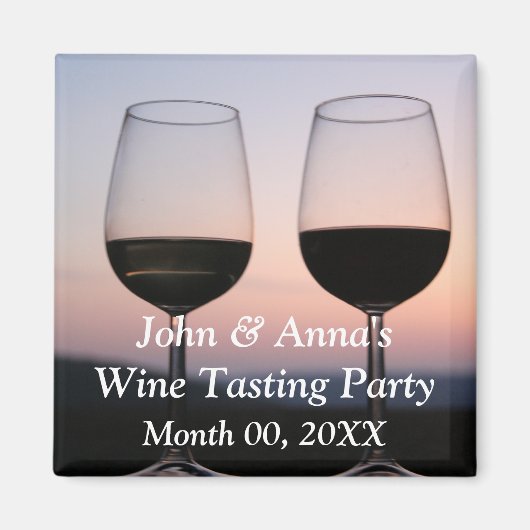 Weinprobe Party Magnet (Vorne)