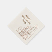 Weinprobe Party Serviette (Ecke)