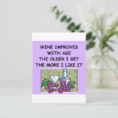 Weinprobe Postkarte (Stehend Vorderseite)