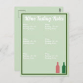 Weinprobe Postkarte (Vorne/Hinten)