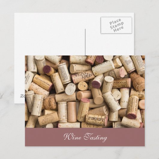 Weinprobe Postkarte (Vorne/Hinten)