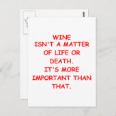 Weinprobe Postkarte (Vorne/Hinten)