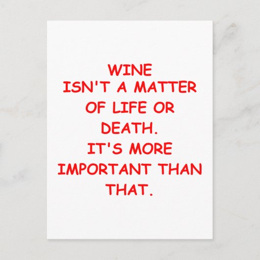 Weinprobe Postkarte (Vorderseite)