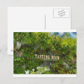 Weinprobe Raumschild Postkarte (Vorne/Hinten)