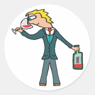 Weinprobe Runder Aufkleber