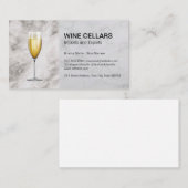 Weinprobe | Sommelier | Marmor Terminkarte (Vorne/Hinten)