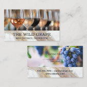 Weinprobe | Trauben Visitenkarte (Vorne/Hinten)