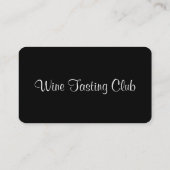 Weinprobe-Verein-Visitenkarten Visitenkarte (Rückseite)