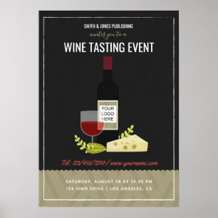 Weinprobe/ Wein und Käse hinzufügen Poster