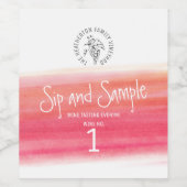 Weinprobe Weinetikett (Einzelnes Label)