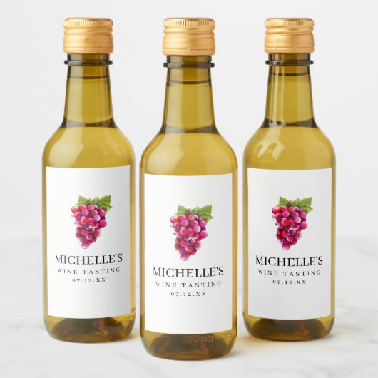 Weinprobe Weinkarte Weinetikett (Flaschen)