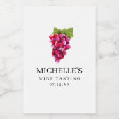 Weinprobe Weinkarte Weinetikett (Einzelnes Label)